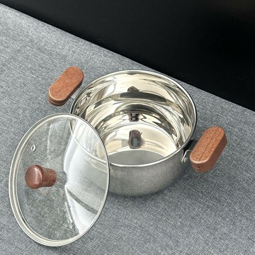 【不鏽鋼鍋】免運 迷你316小鍋 雙耳涂層不銹鋼 湯鍋 家用 嬰兒加厚輔食寶寶泡面奶鍋 HJGZ01211