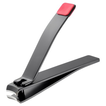 MEKO 簡約不鏽鋼指甲剪 L號 黑色 9cm長  X-078  1個