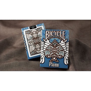 【USPCC 撲克】撲克牌 BICYCLE Pluma 羽毛 藍色-S10312845