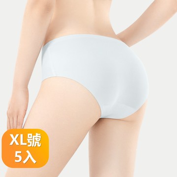 【晴安居】女款3條裝冰絲輕薄無痕抑菌透氣一次性免洗內褲-XL號5入