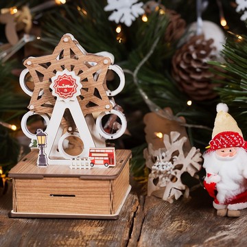 【 DIY 手作】回憶摩天輪 創意相框 聖誕禮盒 情人禮物 聖誕禮物