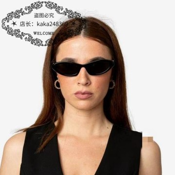 繆家時尚板材小框貓眼墨鏡歐美ins女明星同款太陽眼鏡潮男mu09us