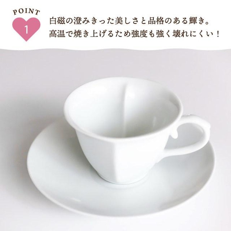 有田焼 セラハートコーヒーカップ＆ソーサーペアセット 180ml キッチン