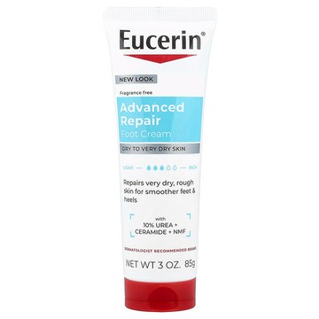 Eucerin, 高級修復足部舒緩霜，無香，3 盎司（85 克）