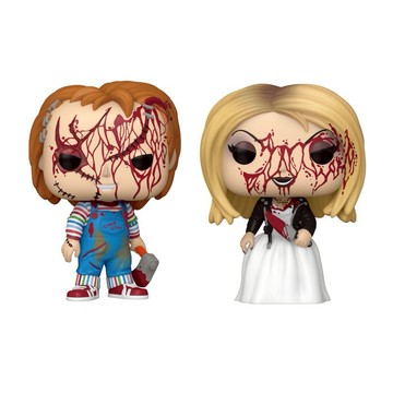 【FUNKO】POP Movies 鬼娃新娘 血腥款公仔 2入組(恰吉+蒂芬妮)【墊腳石】擺飾