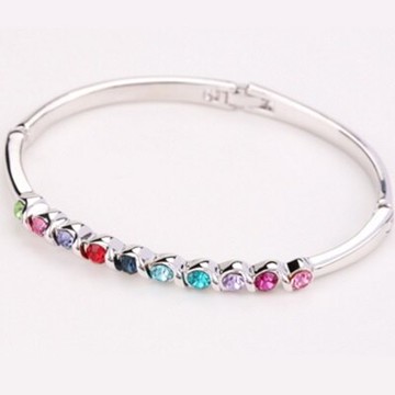 現貨+預購 925純銀手環鑲鑽手鍊-韓版優雅唯美風格女飾品七夕情人節生日聖誕節交換禮物6色73ak99【獨家進口】【米蘭精品】