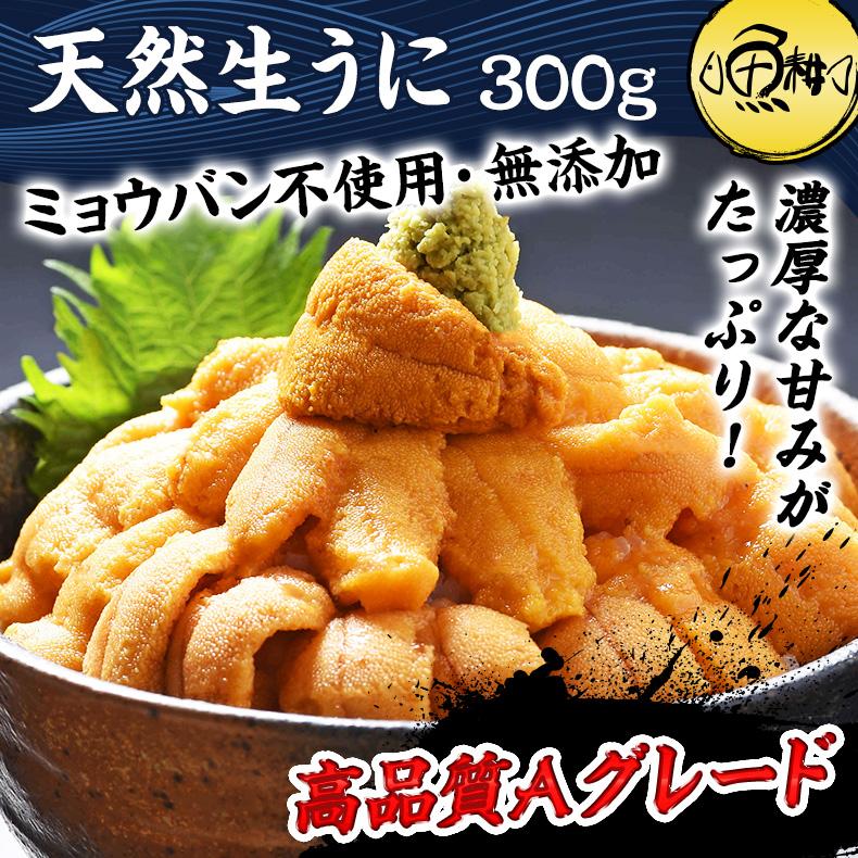 生ウニ チリ産 うに 刺身用 300g ミョウバン不使用 無添加 冷凍 生うに ウニ