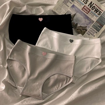【砂糖夢境】純棉中腰內褲女純棉襠抑菌100%網紅少女ins學生親膚透氣無痕3角褲