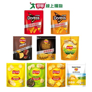 樂事/多力多滋夾鏈包系列(海苔/原味/起司/海鹽/香烤肋排/椒香嫩雞/超濃起司/黃金起司/波【愛買】