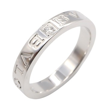 BVLGARI 寶格麗 18K白金 1PD鑽石 B.zero1 戒指 57 【二手名牌BRAND OFF】