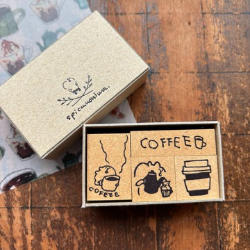 Spica 小庭手作 muu醬的印章 / 咖啡組