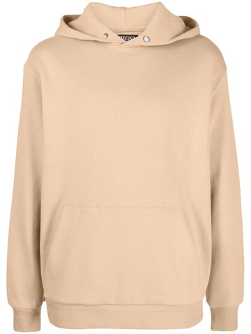 Zegna - slouchy-hood cotton blend hoodie - men - Cotton/Cashmere - 52 - Neutrals