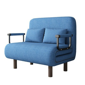 懶人沙發床辦公室午休折疊床可躺可坐沙發床時尚簡約折疊沙發【0113103DD】