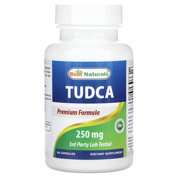 Best Naturals, 牛磺熊去氧膽酸（TUDCA），250 毫克，60 粒膠囊