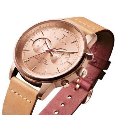 腕時計 トリワ メンズ NEST105 TRIWA Watch - Nevil - Rose Tan 通販