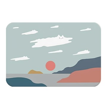 喬木居家 卡通動物造型硅藻泥踏墊  60 x 40cm  卡通01  1個