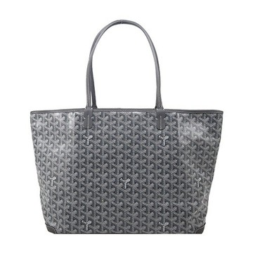 [平輸版] GOYARD ARTOIS 塗料帆布拉鍊托特包-大/灰
