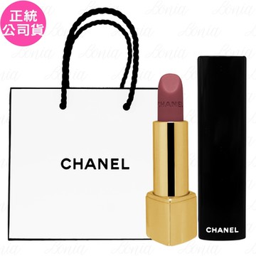 CHANEL 香奈兒 超炫耀的絲絨唇膏(#62)(3.5g)+CHANEL 香奈兒 紙袋(公司貨)