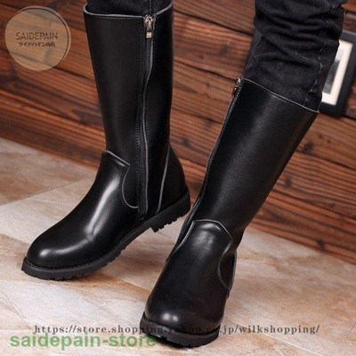 バイクブーツメンズロングブーツブーツワークブーツ靴メンズブーツエンジニアブーツバイクブーツミリタリーブーツマウンテンブーツ 通販 Lineポイント最大get Lineショッピング