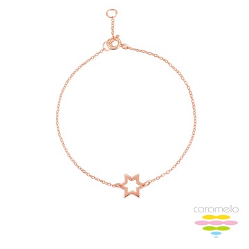 彩糖鑽工坊 桃樂絲系列銀飾 玫瑰金純銀手鍊 HAG-BS23