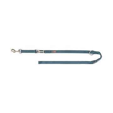 Trixie 寵物用品 Premium 多功能牽繩-汽油藍 XS–S: 2,00 m/15 mm (TX200432)
