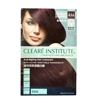 CLEARE INSTITUTE  可麗兒植萃染髮劑4M深棕紅色