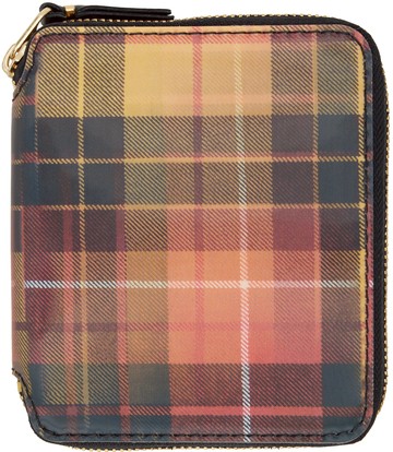 Comme des Garçons Wallets 红色 & 黄色 Lenticular Tartan 钱包