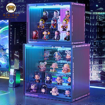 【限時特價】多層透明手辦展示櫃 防塵亞克力收納盒 模型玩具陳列櫃盲盒收納展示架 透明防塵手辦收納盒子 石膏娃娃泡泡瑪特 模型展示柜免運 工廠直銷 開立發票j227