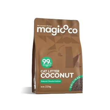 【魔力椰 Magicoco】天然椰子貓砂 2.3kg  買五