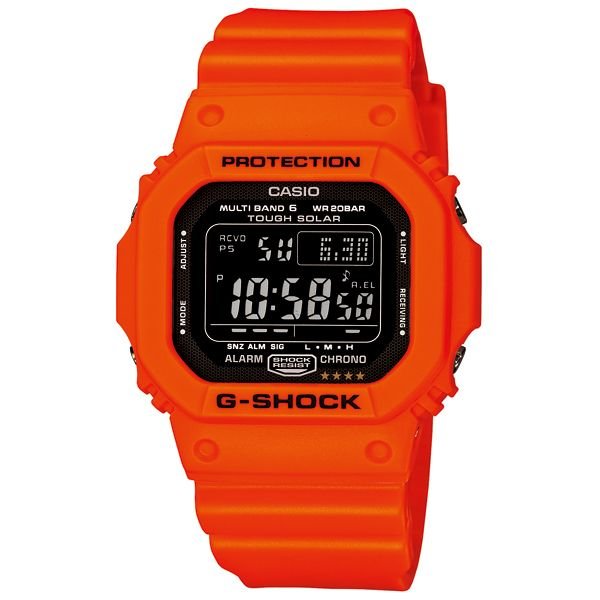 普段使いはしていませんG-SHOCK GW-M5610MRレスキューオレンジシリーズ電波ソーラー