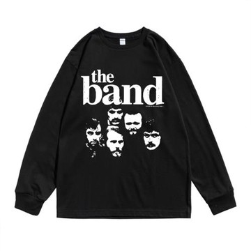 加拿大樂團The Band搖滾個性印花長袖T恤純棉寬松圓領男女