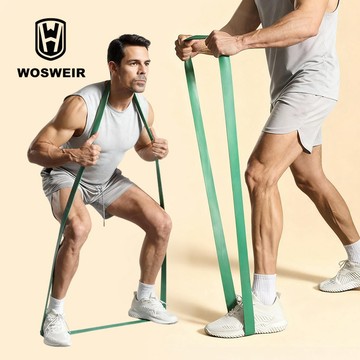 健身彈力帶 WOSWEIR 阻力帶 瑜伽彈力帶 拉力帶 彈力繩 拉力繩 多功能彈力繩【BF0108】《約翰家庭百貨