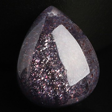 稀有級-天然堇青石吊墜女男款 帶貓眼水滴項墜 炫彩寶石 送證書