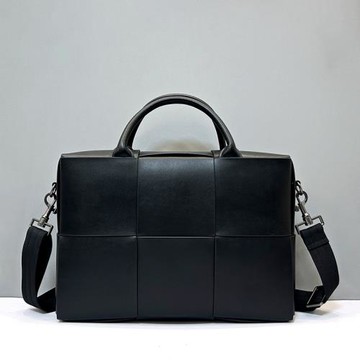 X&BV男包手提包真皮手拎包新款休閑編織單肩斜挎包男士商務公文包