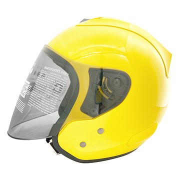 【通勤首選】EVO CA335 素色 明亮黃 3/4罩安全帽