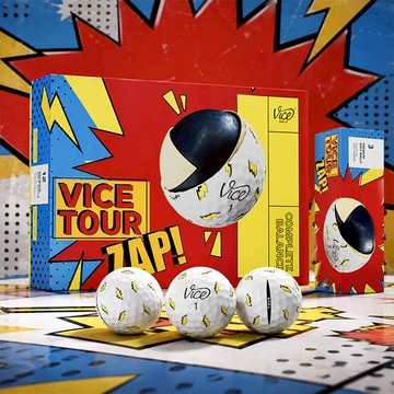 VICE TOUR ZAP! 閃電限定版 高爾夫球 12入/盒 三層球