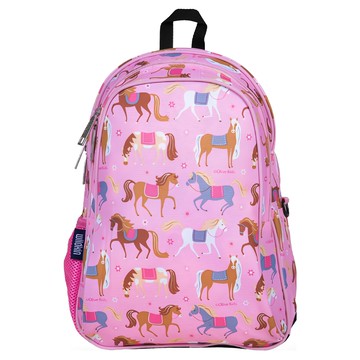 Wildkin 兒童後背包/雙層式便利書包 背部及背帶部分皆有舒適保護墊  凱莉小馬  38 x 28 x 17.5cm