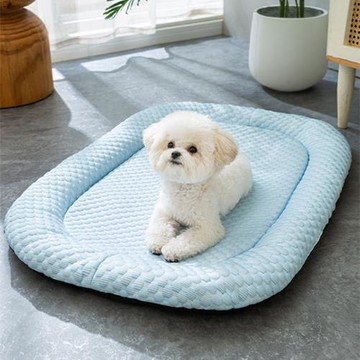 狗狗春夏季冰豆豆涼感墊子狗窩貓窩泰迪寵物狗床涼窩比熊法斗柯基