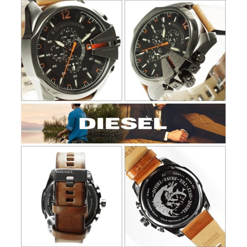 DIESEL ディーゼル 腕時計 DZ4343 メンズ Mega Chief メガチーフ