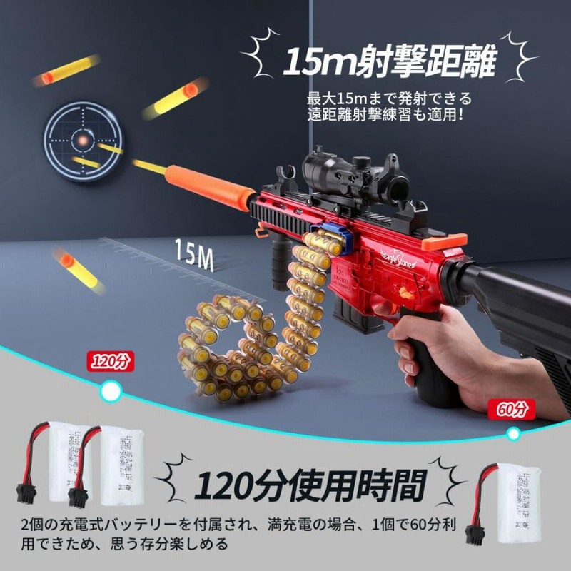 EagleStone スポンジ銃 おもちゃ 電動 ショットガン 射的 スナイパー 