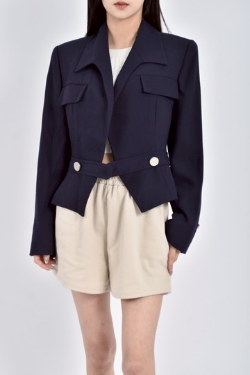 (S) lavins正式素面藍色外套