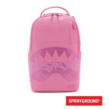 SPRAYGROUND-單色漸層鋸齒鯊大容量後背包-粉色