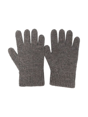 Bonpoint - ribbed-knit cashmere gloves - kids - Cashmere - T4 - Grey