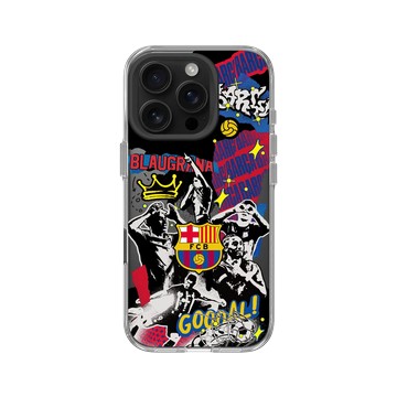 iPhone 16 Pro Clear Case（相機按鈕） 透明 - FC Barcelona - Barça Fusion