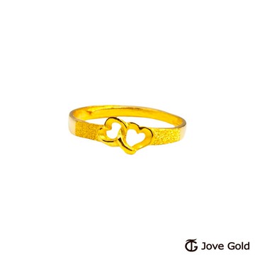 【JoveGold漾金飾】純情黃金戒指