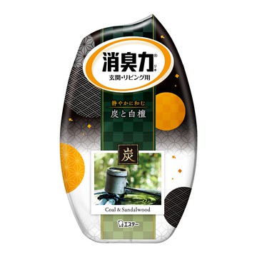 日本 ST雞仔牌 部屋消臭力-木炭&檀香400ml