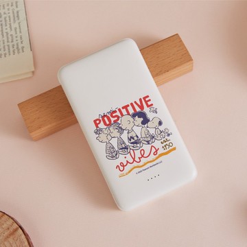 SNOOPY史努比微笑行列雙線快充10000mAh行動電源