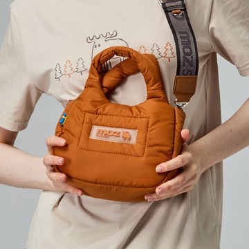 moz瑞典 駝鹿 Light 空氣 雲朵包(棕橘)小