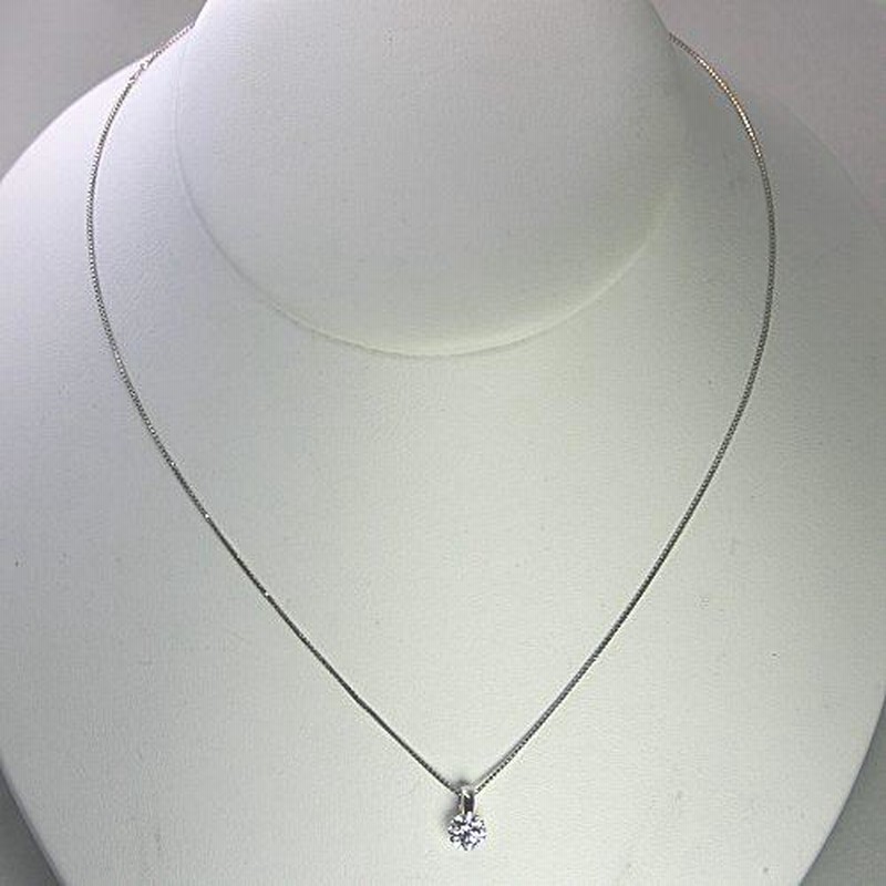 人気オンライン ダイヤモンド ネックレス プラチナ 一粒 2.0ct 鑑定