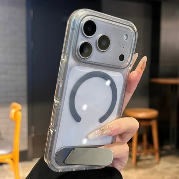 冰晶透明 加厚氣囊 磁吸手機殼 防摔保護殼 適用於 iPhone 17 Air 16 15 14 13 Pro max